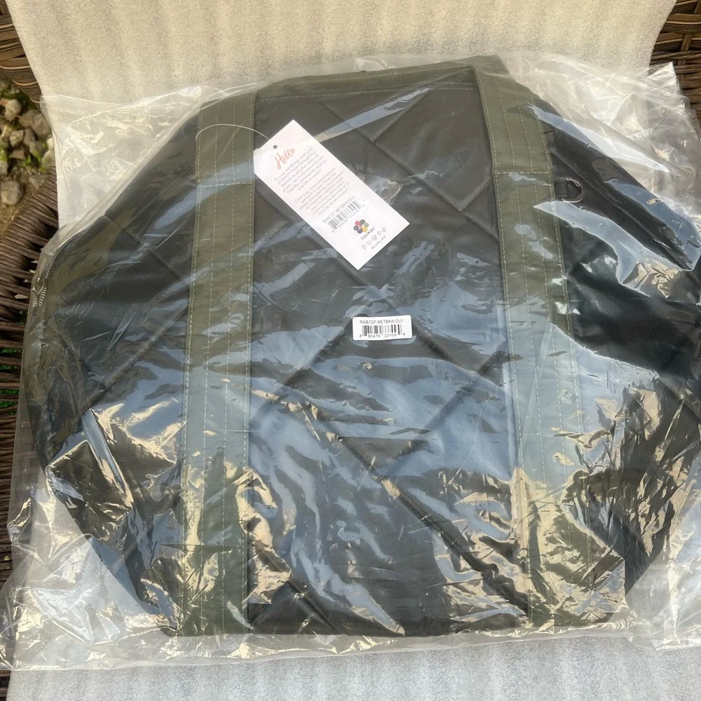 Lug Black and Green Quilted Duffel Bag